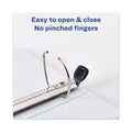 Avery Framed View Heavy-Duty Binders, 3 Rings, 3" Capacity, 11 x 8.5, Navy Blue