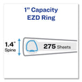 Avery Framed View Heavy-Duty Binders, 3 Rings, 1" Capacity, 11 x 8.5, White