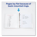 Avery Framed View Heavy-Duty Binders, 3 Rings, 0.5" Capacity, 11 x 8.5, White