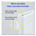 Avery Heavy-Duty View Binder with DuraHinge and One Touch Slant Rings, 3 Rings, 0.5" Capacity, 11 x 8.5, White