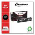 Innovera Remanufactured Black Toner, Replacement for 312A (CF380A), 2,400 Page-Yield