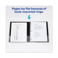 Avery Framed View Heavy-Duty Binders, 3 Rings, 0.5" Capacity, 11 x 8.5, Navy Blue