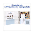 Avery TouchGuard Protection Heavy-Duty View Binders with Slant Rings, 3 Rings, 4" Capacity, 11 x 8.5, White