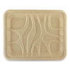 World Centric Fiber Trays, PLA Lined, PFAS Free, 1-Compartment, 9.1 x 7.1 x 0.7, Natural, Paper, 500/Carton
