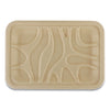 World Centric Fiber Trays, PLA Lined, PFAS Free, 1-Compartment, 8.2 x 5.7 x 0.7, Natural, Paper, 500/Carton