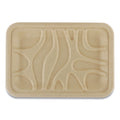 World Centric Fiber Trays, PLA Lined, PFAS Free, 1-Compartment, 8.2 x 5.7 x 0.7, Natural, Paper, 500/Carton