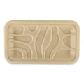 World Centric Fiber Trays, PLA Lined, PFAS Free, 1-Compartment, 8.3 x 4.9 x 0.7, Natural, Paper, 500/Carton