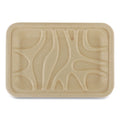 World Centric Fiber Trays, 1-Compartment, 8.2 x 5.7 x 0.7, Natural, Paper, 500/Carton