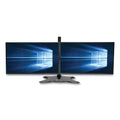 Tripp Lite Dual Desktop Monitor Stand, For 13" to 27" Monitors, 31.69" x 10" x 18.11", Black, Supports 26 lb