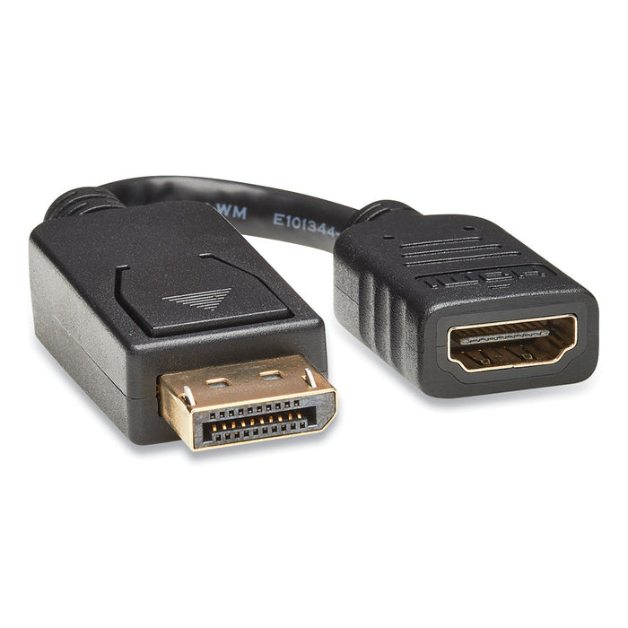 Tripp Lite DisplayPort to HDMI Adapter Cable, 6", Black