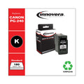 Innovera Remanufactured Black Ink, Replacement for PG-240 (5207B001), 180 Page-Yield