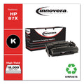 Innovera Remanufactured Black High-Yield Toner, Replacement for 87X (CF287X), 18,000 Page-Yield