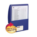 Smead Organized Up Poly Stackit Folders, 11 x 8.5, Dark Blue/Dark Blue, 5/Pack