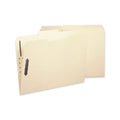 Smead Poly Top Tab Fastener Folders, 2 Fasteners, Letter Size, Manila Exterior, 24/Box
