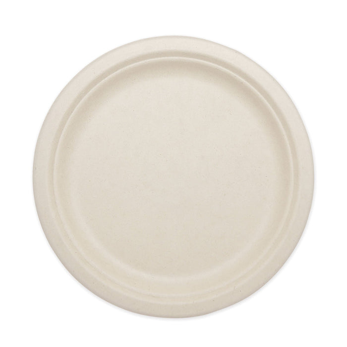 World Centric Fiber Plates, 10" dia, Natural, 800/Carton
