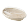 World Centric PLA Lids for Fiber Burrito Bowls, 8" Diameter, Clear, Plastic, 400/Carton
