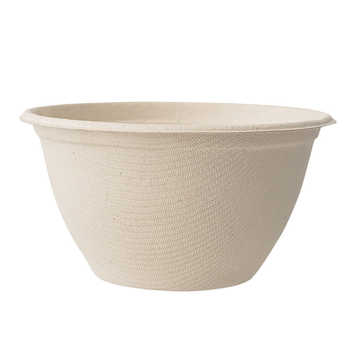 World Centric Fiber Bowls, 6 oz, 3.5" Diameter x 2"h, Natural, 1,000/Carton