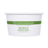 World Centric Paper Bowls, 12 oz, 4.5" Diameter x 2.5"h,  White, 500/Carton
