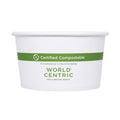 World Centric Paper Bowls, 12 oz, 4.5" Diameter x 2.5"h,  White, 500/Carton