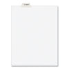 Avery-Style Preprinted Legal Bottom Tab Dividers, 26-Tab, Exhibit N, 11 x 8.5, White, 25/Pack