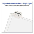 Avery-Style Preprinted Legal Side Tab Divider, 26-Tab, Exhibit H, 11 x 8.5, White, 25/Pack, (1378)