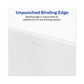 Avery-Style Preprinted Legal Side Tab Divider, 26-Tab, Exhibit V, 11 x 8.5, White, 25/Pack, (1392)