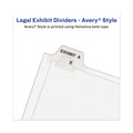Avery-Style Preprinted Legal Bottom Tab Dividers, 26-Tab, Exhibit N, 11 x 8.5, White, 25/Pack