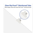Avery-Style Preprinted Legal Bottom Tab Dividers, 26-Tab, Exhibit U, 11 x 8.5, White, 25/Pack