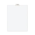 Avery-Style Preprinted Legal Bottom Tab Divider, 26-Tab, Exhibit H, 11 x 8.5, White, 25/PK