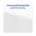 Avery-Style Preprinted Legal Bottom Tab Divider, 26-Tab, Exhibit G, 11 x 8.5, White, 25/PK