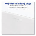 Avery-Style Preprinted Legal Bottom Tab Dividers, 26-Tab, Exhibit U, 11 x 8.5, White, 25/Pack