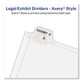 Avery-Style Preprinted Legal Bottom Tab Dividers, 26-Tab, Exhibit O, 11 x 8.5, White, 25/Pack