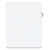 Avery-Style Preprinted Legal Side Tab Divider, 26-Tab, Exhibit W, 11 x 8.5, White, 25/Pack, (1393)