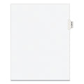 Avery-Style Preprinted Legal Side Tab Divider, 26-Tab, Exhibit W, 11 x 8.5, White, 25/Pack, (1393)
