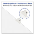 Avery-Style Preprinted Legal Bottom Tab Divider, 26-Tab, Exhibit C, 11 x 8.5, White, 25/PK
