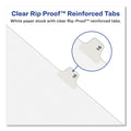 Avery-Style Preprinted Legal Side Tab Divider, 26-Tab, Exhibit D, 11 x 8.5, White, 25/Pack, (1374)
