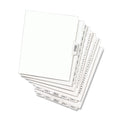 Avery-Style Preprinted Legal Side Tab Divider, 26-Tab, Exhibit Q, 11 x 8.5, White, 25/Pack, (1387)