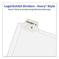 Avery-Style Preprinted Legal Side Tab Divider, 26-Tab, Exhibit I, 11 x 8.5, White, 25/Pack, (1379)