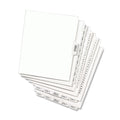 Avery-Style Preprinted Legal Bottom Tab Divider, 26-Tab, Exhibit J, 11 x 8.5, White, 25/PK