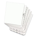 Avery-Style Preprinted Legal Bottom Tab Dividers, 26-Tab, Exhibit L, 11 x 8.5, White, 25/Pack