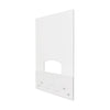 deflecto Mounting Safety Barrier with Pass Thru, 31.5" x 38", Polycarbonate, Clear, 2/Carton