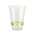 World Centric PLA Clear Cold Cups, 16 oz, Clear, 1,000/Carton