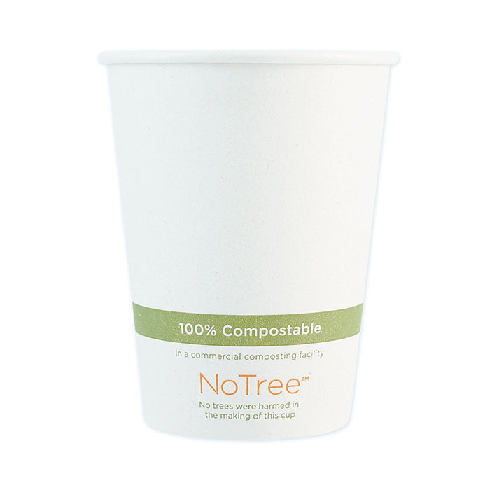 World Centric NoTree Paper Hot Cups, 12 oz, Natural, 1,000/Carton