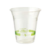 World Centric PLA Clear Cold Cups, 12 oz, Clear, 1,000/Carton