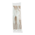 World Centric TPLA Compostable Cutlery, Knife/Fork/Spoon/Napkin, 6", White, 250/Carton