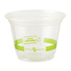 World Centric PLA Clear Cold Cups, 9 oz, Clear, 1,000/Carton