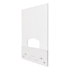 deflecto Mounting Safety Barrier with Pass Thru, 31.5" x 38", Acrylic, Clear, 2/Carton