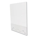 deflecto Mounting Safety Barrier with Full Shield and Brace, 31.5" x 38", Polycarbonate, Clear, 2/Carton