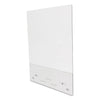 deflecto Mounting Safety Barrier with Full Shield and Brace, 31.5" x 38", Acrylic, Clear, 2/Carton