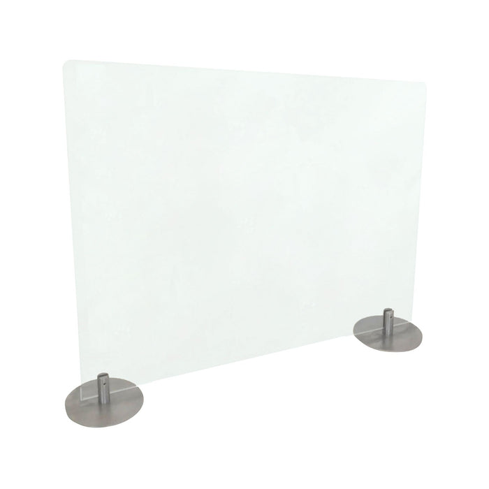 Ghent Desktop Free Standing Acrylic Protection Screen, 29 x 5 x 24, Frost